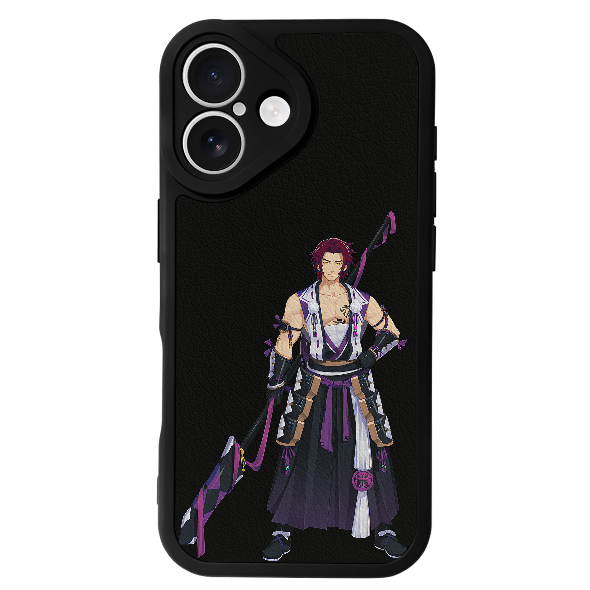 （画像用） 刀剣乱舞 Touken Ranbu 【iPhone 16シリーズ対応】シリコンスマホケース（レザー調） 材質：シリコン
